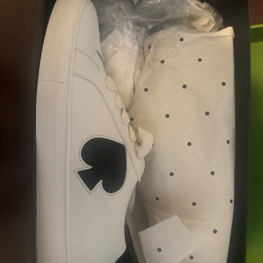 Kate Spade White and Black Women's Sneakers